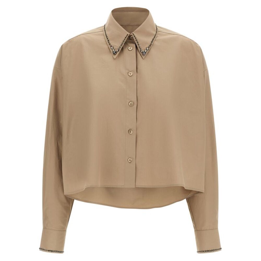 Fabiana Filippi Beige Cotton Women's Blouse